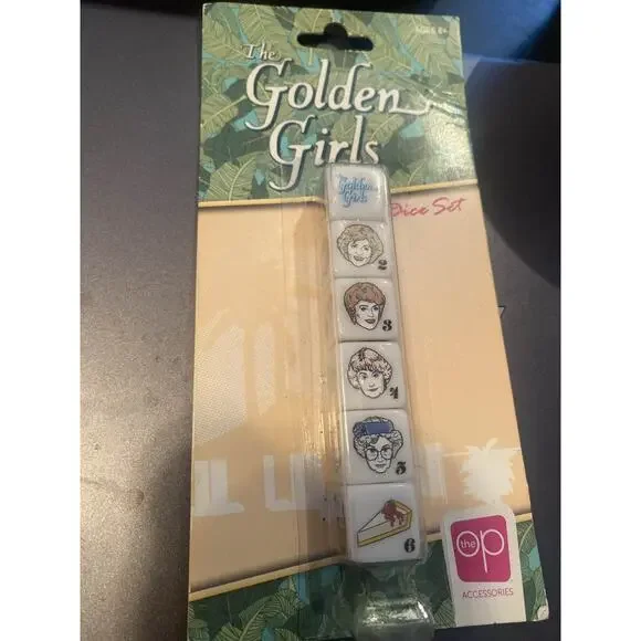 New The Golden Girls Dice Set USAopoly Ages 8+ Blanche Rose Dorothy Sophia - Picture 2 of 4